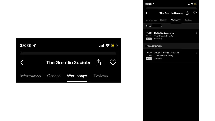 Bruce app workshop feature concept